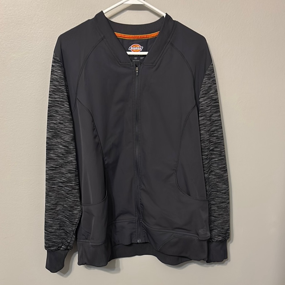 Dickies Black and Gray Bomber Jacket with Modern Design